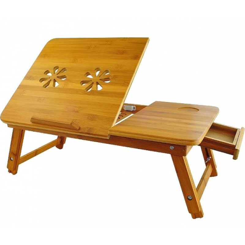 Dřevěný stolek do postele -Originální dárky pro ženy 
