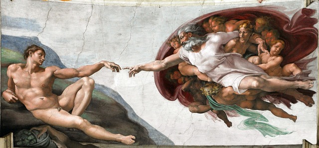 Malba Stvoření Adama od Michelangela