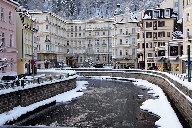 Karlovy Vary v zimě jsou nádherné