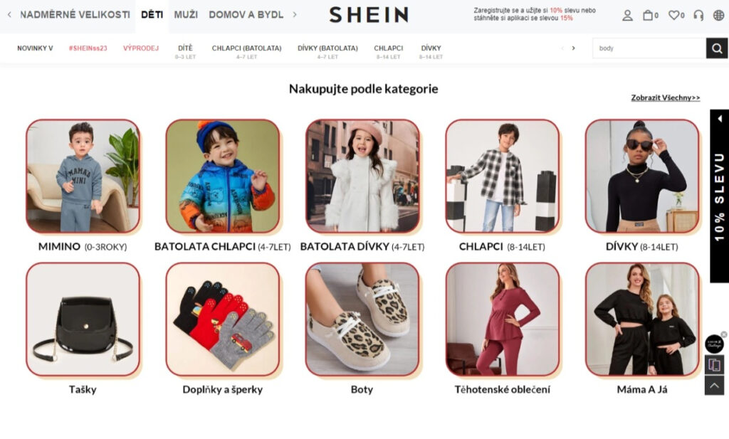 Hodnotíme obchod s módou Shein. 