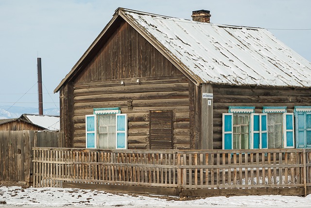 Tradiční dům na Sibiři
