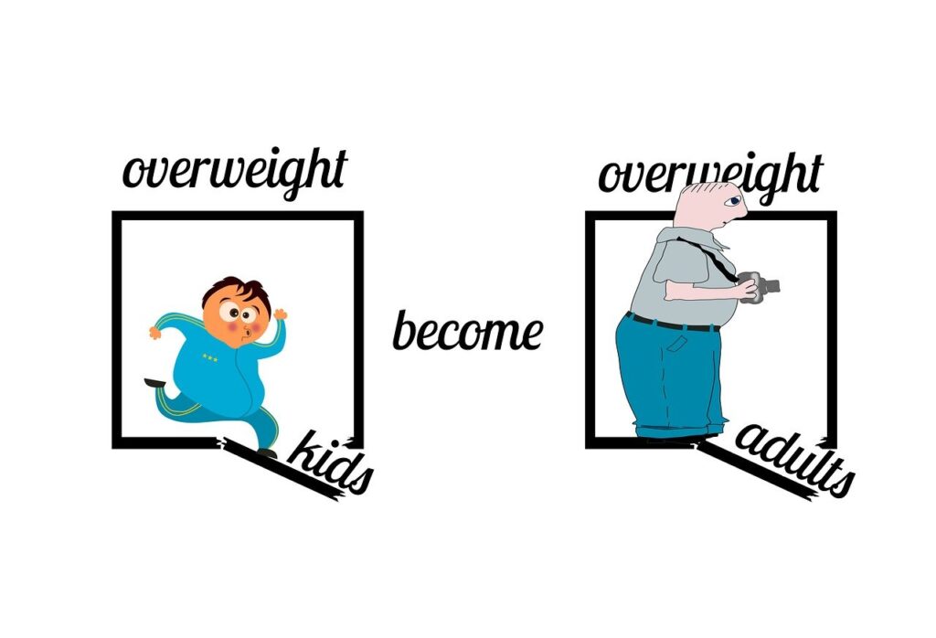 Nadváha z dětství vede k problém s vahou i v dospělosti
