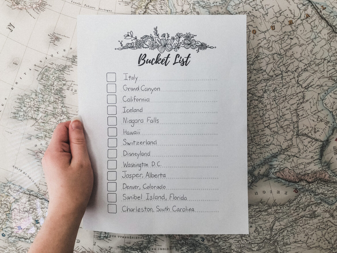 Bucket list: Význam, nápady a inspirace