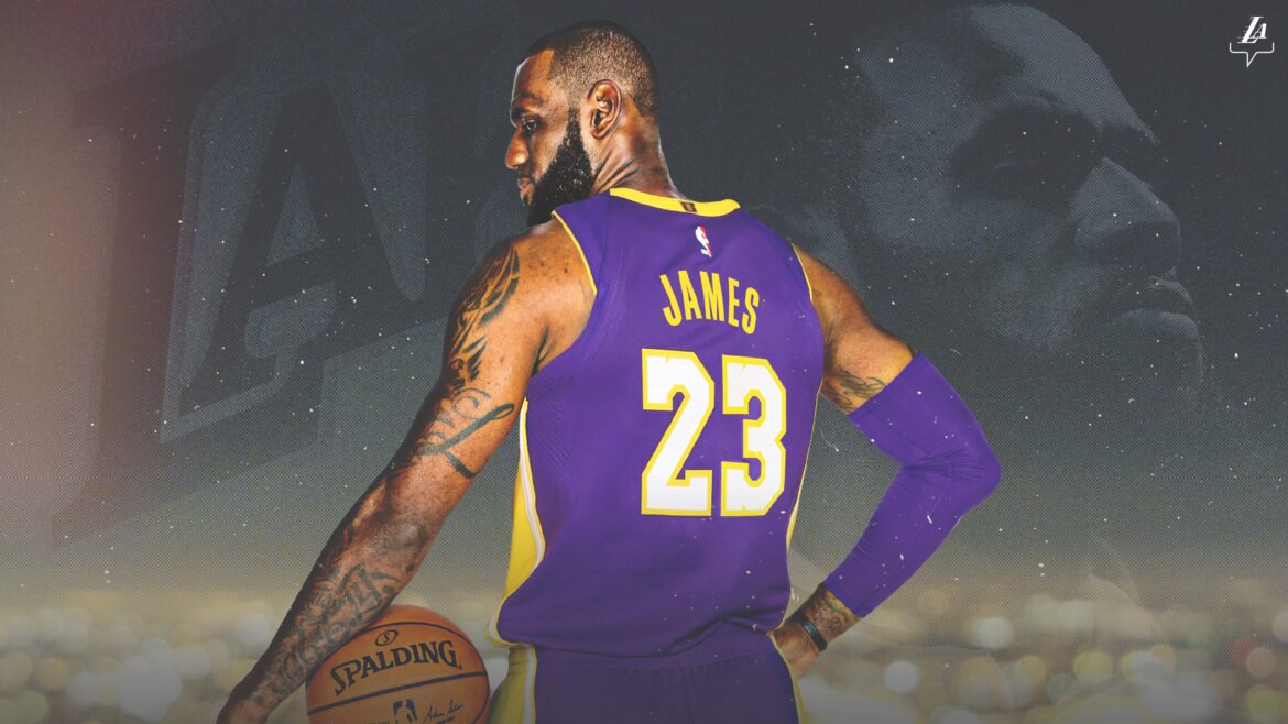 lebron-james-la-lakers-los-angeles-lakers-nba-basketball-leg LeBron James v dresu Los Angeles Lakers