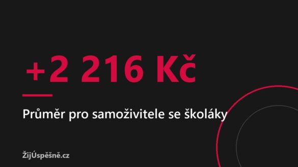 Superdávka od října, samoživitelé se školáky do 15 let si podle MPSV polepší v průměru o 2 216 Kč